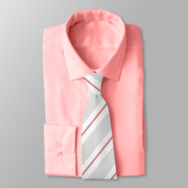 Grått, New York Rosa och White Stripe Tie Slips