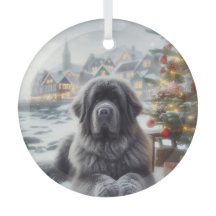 Grått Newfoundland Hund