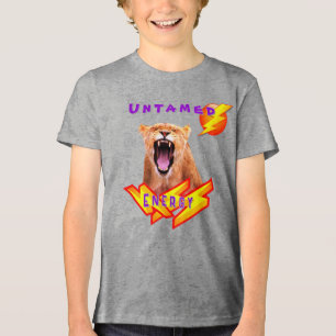 Grått No Limit Energy Roligt Youth T Shirt