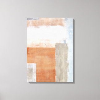 grått- och Beige Abstrakt Art Canvastryck