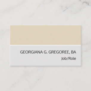 Grått och Beige, Professionell Affärskort Visitkort