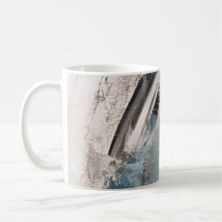 Grått- och Blue Abstrakt Art Painting.abstrakt,art Kaffemugg