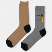 Grått- och brankaffesockor