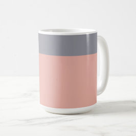 Grått och Coral Mugg