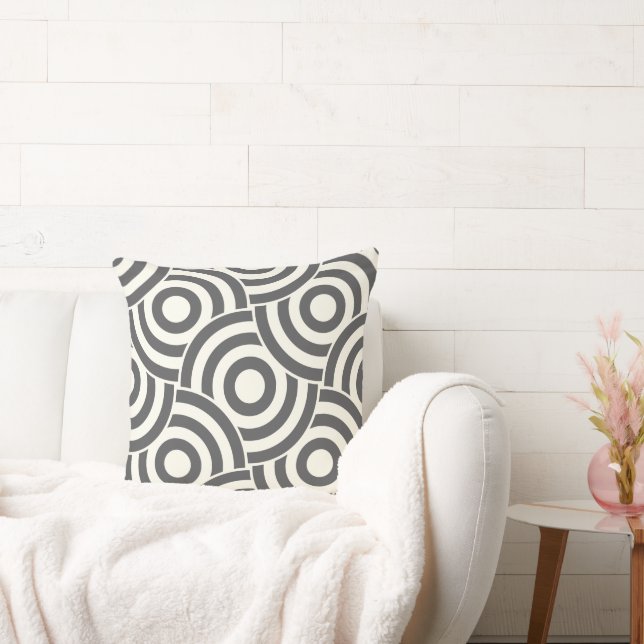 Grått- och ElfenbenskustellänkdesignModern Kudde (Soffa)