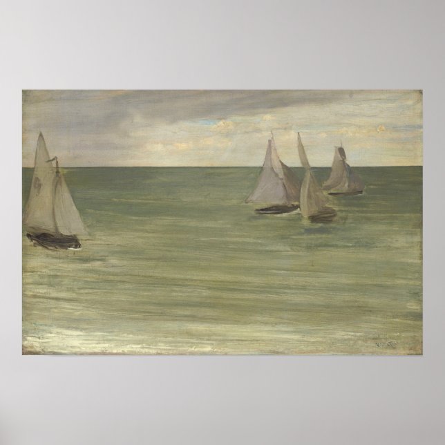 Grått och Grönt i Silver Poster (Framsidan)