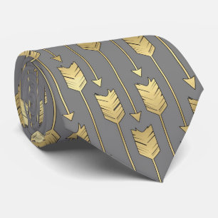 Grått och guld- pilmönster för Faux Slips