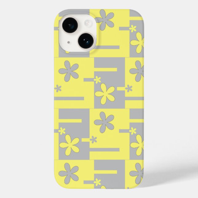 grått och gult, Fodral-Mate iphone case (Baksida)