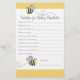 Grått och Gult Humla Önskemål för Baby