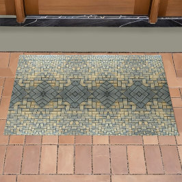 Grått och Gult Mosaic Brick