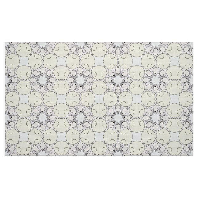 Grått och lila geometriskt mönster  tyg (Fat Quarter)