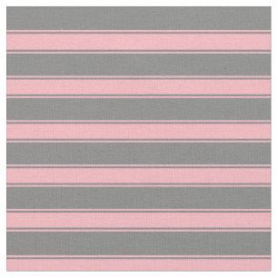 Grått och Ljusare rosa Linjer/Rand Mönster Tyg