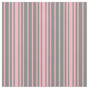 Grått och Ljusare rosa Rand Mönster Tyg