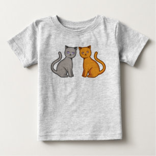 Grått- och orange-katter t shirt