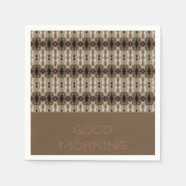 Grått och Rosa Pappersservett