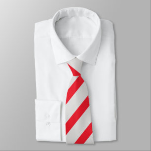 Grått och scarlet Diagonal-Görad randig Tie Slips