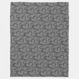 Grått- och svart bläckfisk fleecefilt