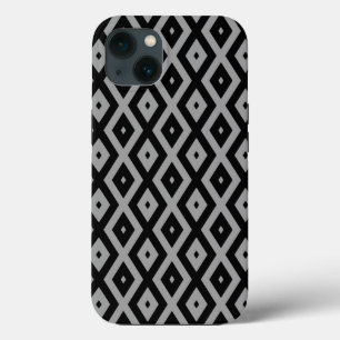 Grått och svart diamant mönster Fodral-Mate iPhone