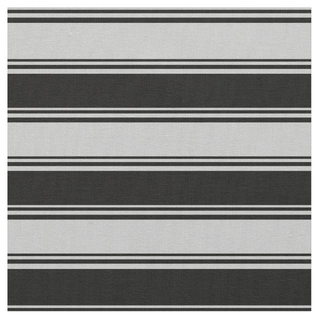 Grått och svart Färgad, lind/stripe Mönster Tyg (Närbild)