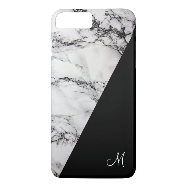Grått och svart marmor Struktur Case-Mate iPhone Skal (Baksida)