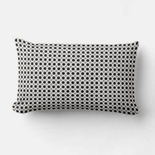Grått och svart polka dots lumbarkudde