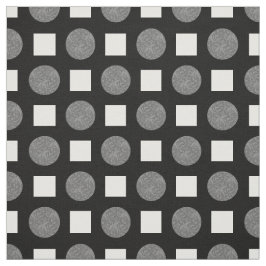 Grått och svart polka dots tyg