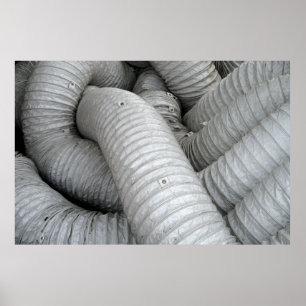 Grått och svart tyg soffa poster