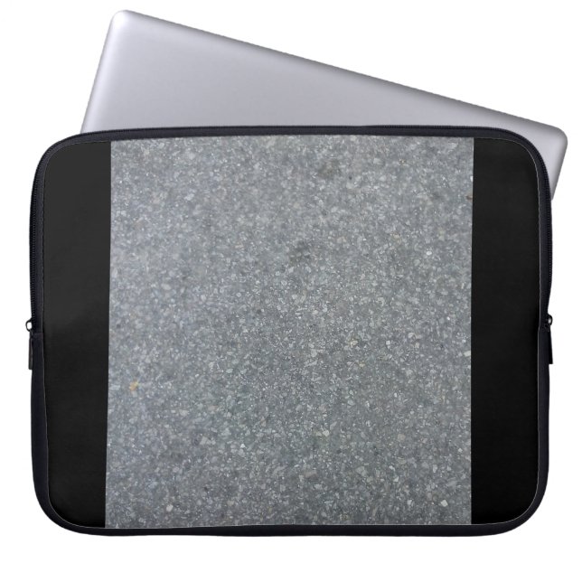 Grått- och svartdatorSleeve Laptop Fodral (Framsidan)