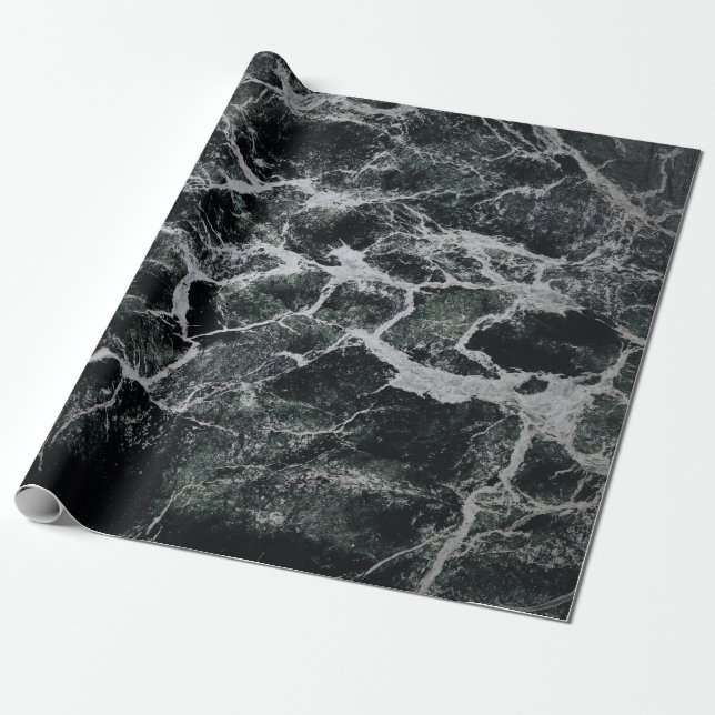 Grått- och svartmålning presentpapper (Utrullad)