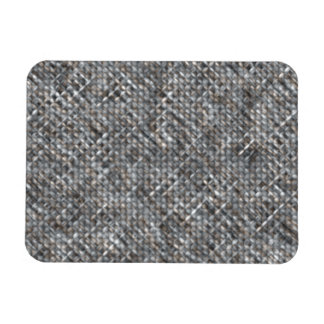 Grått och Tan Fabric Magnet