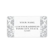 Grått- och Vit Elegant-skademönster