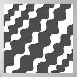 Grått och vit lutning vinkarare mönster poster