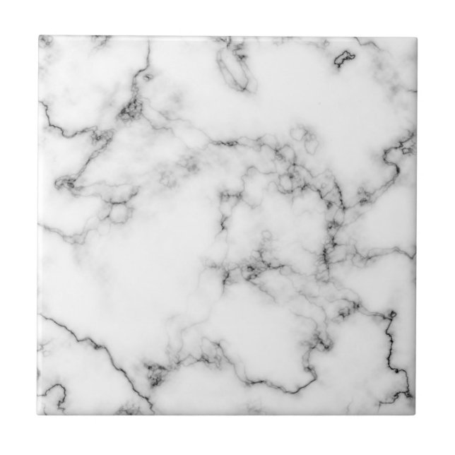 Grått och vit marble-effektruta kakelplatta (Framsidan)