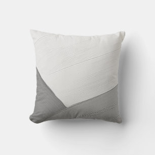 Grått och vit minimalistisk Abstrakt Kudde