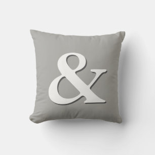 grått och vit modern chic från amperorand kudde