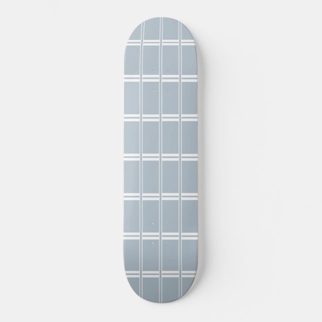 Grått och vit mönster mini skateboard bräda 18,5 cm (Framsida)