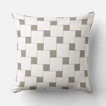 Grått och vita geometriska brickor Upprepa Mönster