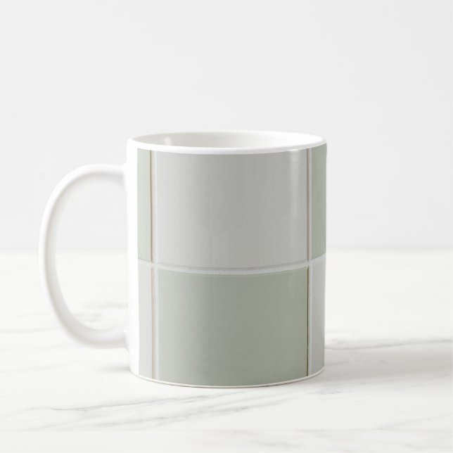 Grått och vita plattor kaffemugg (Vänster)