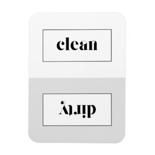 Grått- och vitfet stencil-typografi magnet
