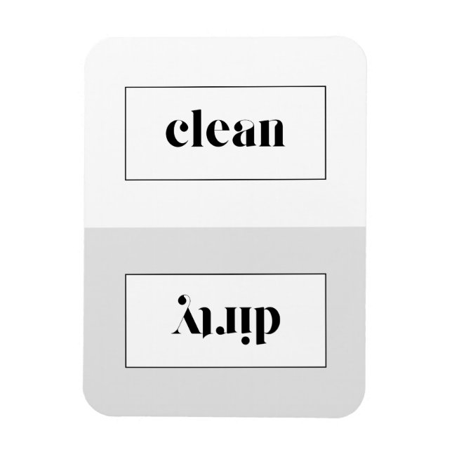 Grått- och vitfet stencil-typografi magnet (Vertikal)