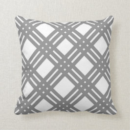 Grått- och vitGingham Kudde