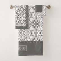 Grått- och vitt dammmönster, skalat gräns