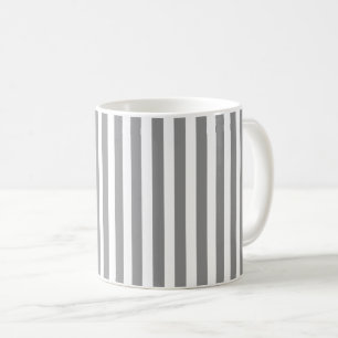 Grått och vitt kandiserat rand kaffemugg