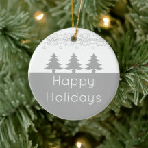 Grått- och White Artsy-jul