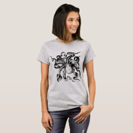 Grått Octopus Tee Shirt