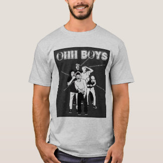 grått OHH BOYS i svartvitt T-Shirt