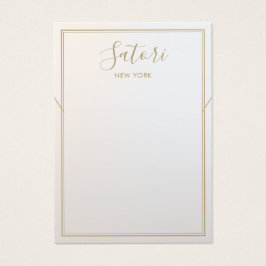 Grått Ombre Namnteckning Visningen Necklace Bracel Visitkort