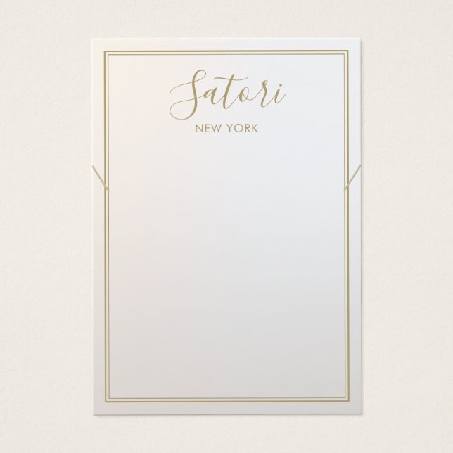 Grått Ombre Namnteckning Visningen Necklace Bracel Visitkort (Framsidan)