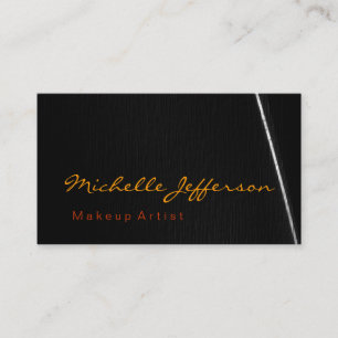Grått Orange Färg Makeup Artist Chic Affärskort Visitkort