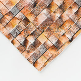 Grått-orange, grovt keramiskt plattor med sprickor fleecefilt